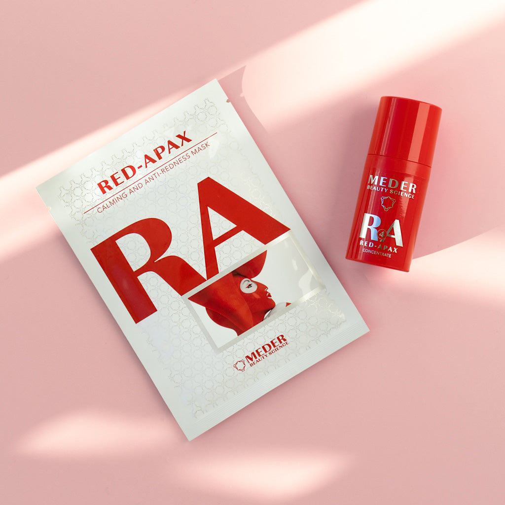 redness-reducing skin care concentrate and mask
